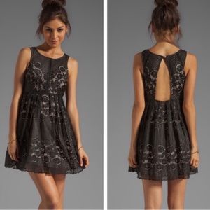 Free People Rocco Black Lace Dress
